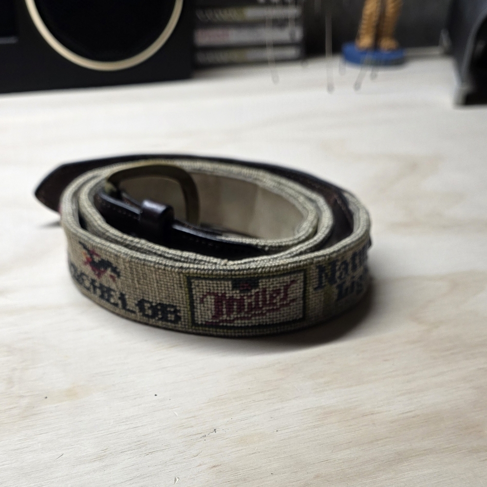 Vintage Beer Brand Belt
